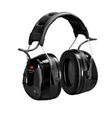 Black 3M PELTOR ProTac III Slim Headset MT13H220A on white background