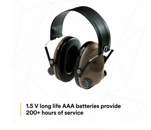 3M MT15H67FB PELTOR SoundTrap Slimline Earmuff Tactical Electronic Headset | Free Shipping and No Sales Tax