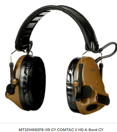 3M™ PELTOR MT20H682FB-09 CY ComTac™ V Hearing Defender Headset Foldable Coyote Brown | Free Shipping and No Sales Tax