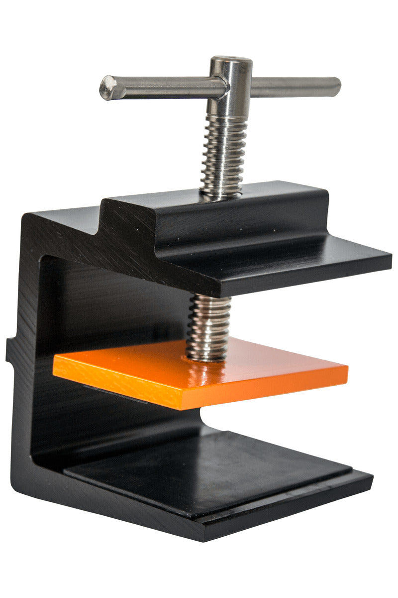 Black, orange silver Guardian Fall 10808 Ladder Stability Anchor on white background