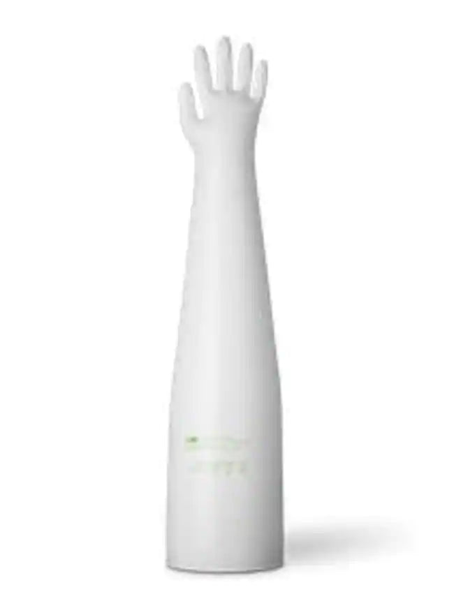 Off white Piercan 10Y1532 Polyethylene One Piece Glove on white background
