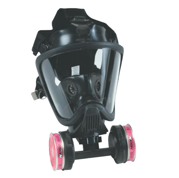 MSA Ultra Elite Facepiece With Twin-Cartridge Adapter | SoftFeel Silicone | Anti-Fog Ventilation