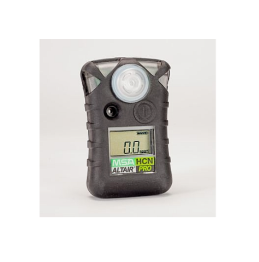 Black MSA Altair HCN gas monitor on white background