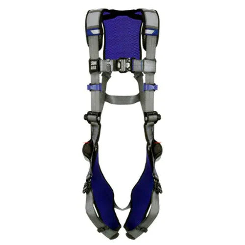 SILVER and blue 3M 1402022 safety harness on white background