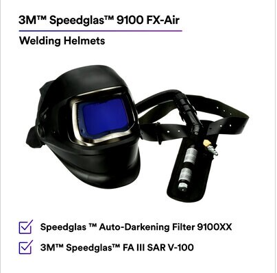 3M™ 26-5702-30iSW Speedglas™ FA III SAR V-100 and Speedglas™ Welding Helmet | Free Shipping and No Sales Tax