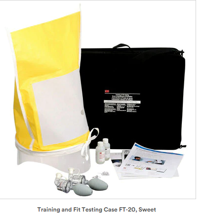 Yellow , black, gray color 3M™ FT-20 Training and Fit Testing Case Sweet on white background