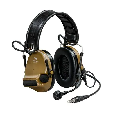 Multi color 3M™MT20H682FB-47N CY PELTOR™ ComTac™ VI NIB Tactical Headset on white backgrouned