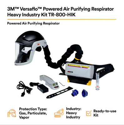 3M™ TR-800-HIK Versaflo™ Powered Air Purifying Respirator Heavy Industry Kit | Free Shipping and No Sales Tax