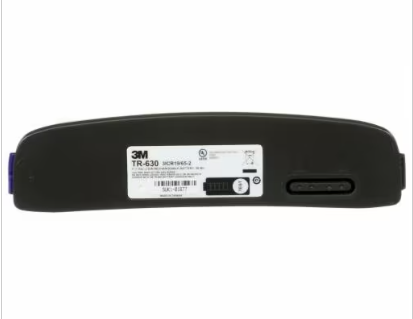 Black and white 3M™ TR-630 Versaflo Standard Battery 37347 For TR-600 PAPR on white background