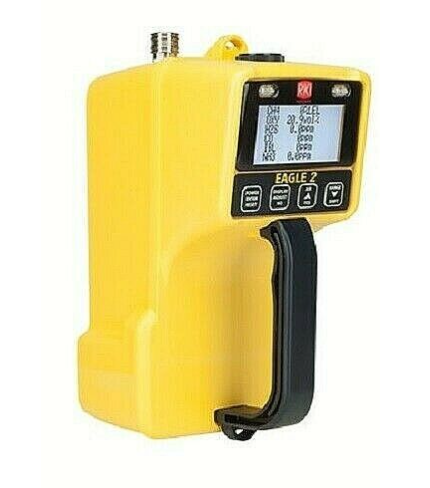 RKI Instruments 724-113-25 Eagle2 4 Gas Monitor CH4(100% LEL)Hydrogen(H2)/O2/CO2