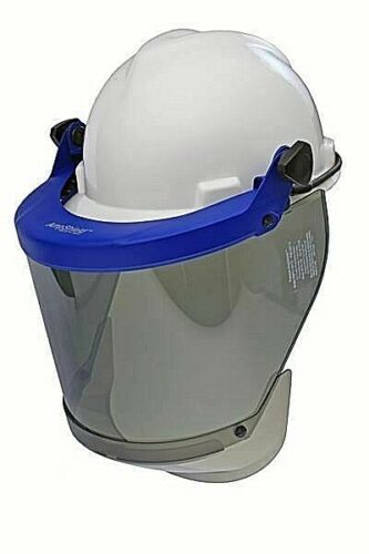 Tinted faceshield-blue bracket Paulson 9103000 on white background