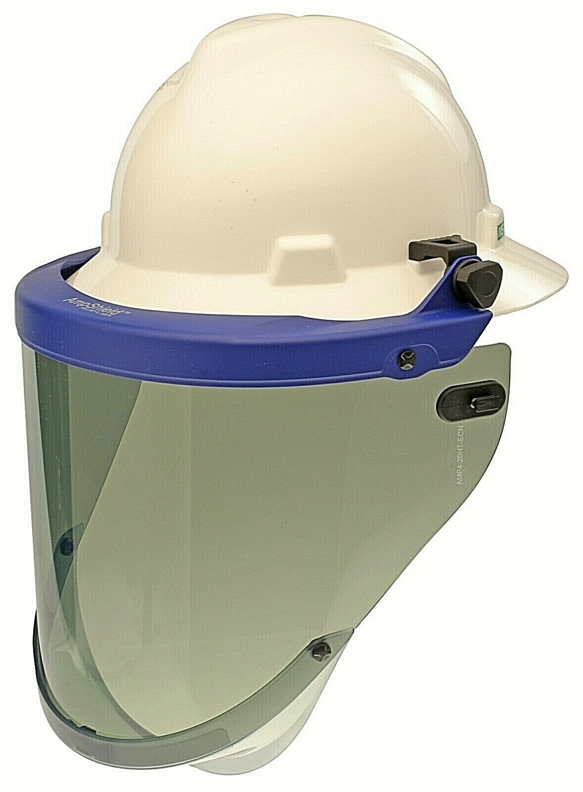 Paulson 9004945 faceshield with blue bracket on white background