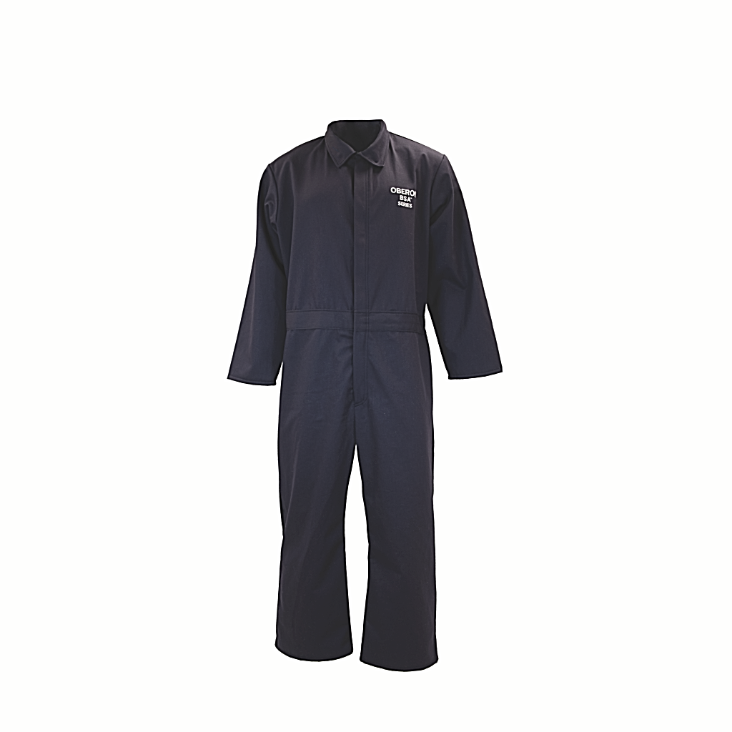Oberon BSA-CBX7NB arc flash coverall on white background