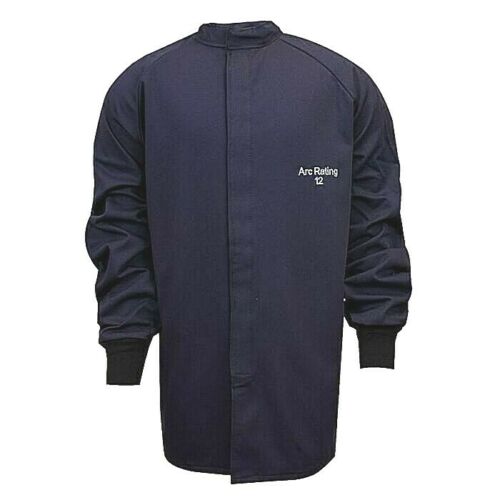 Navy blue NSA C04UP03 coat against white background