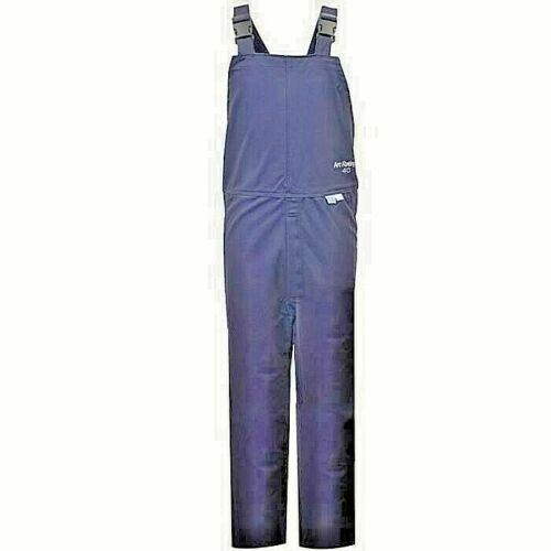 Navy blue NSA C45UQUQ40 bib overalls on white background