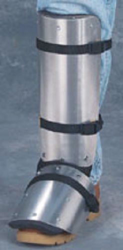 Silver color with black straps Chicago Protective LW-323 Shin-Instep guard