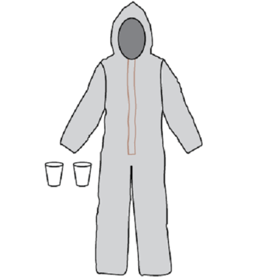 KAPPLER FRONTLINE 300 F3H429 CASE OF 2 COVERALL