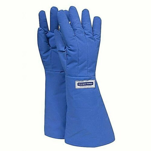 Blue NSA cryogenic elbow length gloves G99CRBEP on white background