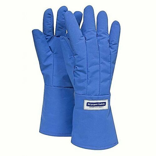 Blue mid arm cryogenic gloves G99CRBEP on white background