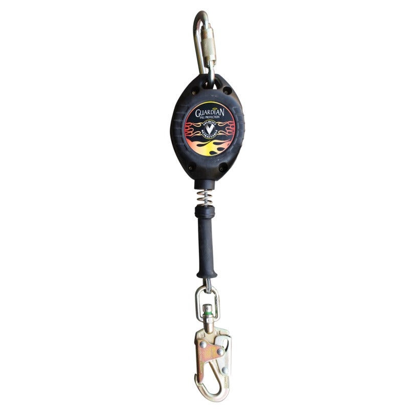 MULTI color Guardian Fall 10950 Velocity Cable SRL 10 Foot (Self Retracting Lifeline) on white background
