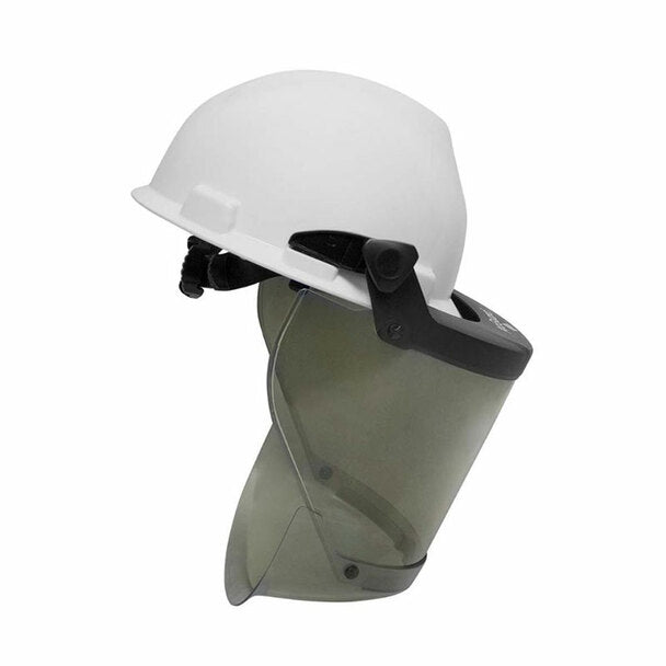 Smoke ad white faceshield-hardhat NSA H20HTHAT on white background