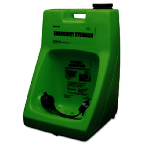 Green Fendall Honeywell Porta Stream 1 eye wash station on white background