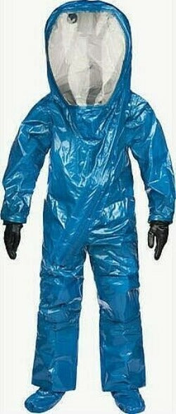 Blue Lakeland INT640B Encap. Suit on white background