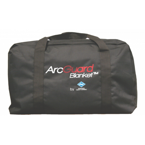 Black bag K25KIT4F5F Arc Guard Blanket against checkered background