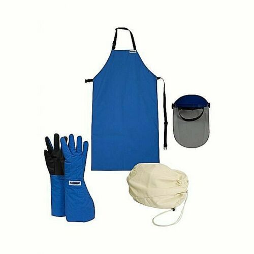 multi color NSA cryogenic safety kit KITCR002EL elbow length on white background
