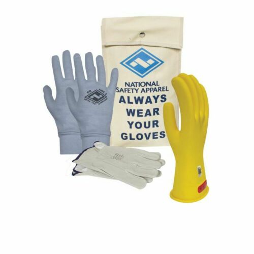 NATIONAL SAFETY APPAREL KITGC0 AG CLASS 0 Arcguard Rubber Voltage Glove Kit