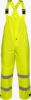 YELLOW and reflective Lakeland ABPVC10LY bib style rain pants on white background