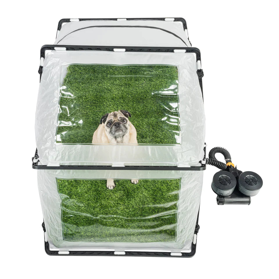 MIRA Safety Deluxe Collapsible CBRN Animal Ark Pet Cage Gas Mask PAPR 53x33x26"