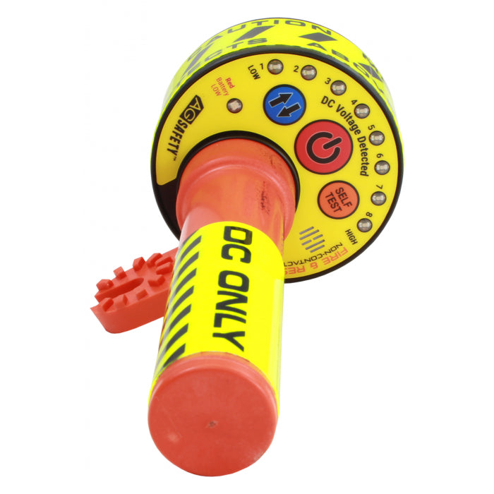 Multi color NSA voltage detector AG-DC50 on white background