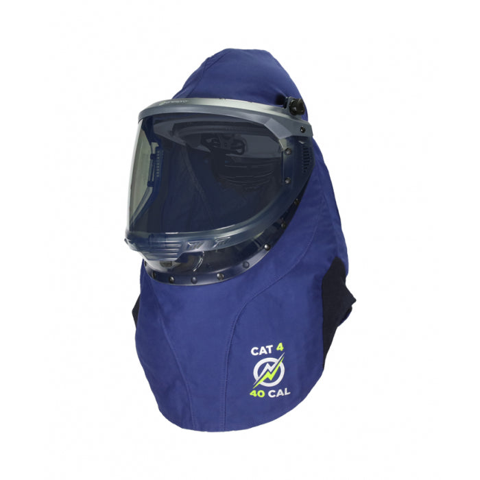 On white background ENARC40H Enespro Apex Arc Flash 40 Cal Lift Front Hood