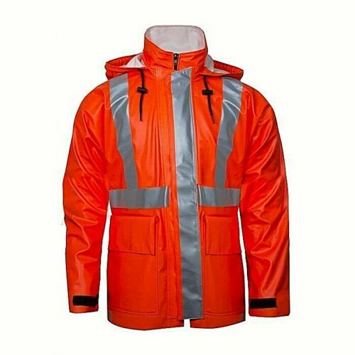NATIONAL SAFETY APPAREL R30RL05 Arc Flash FR Hi-Vis Rain Jacket Type R