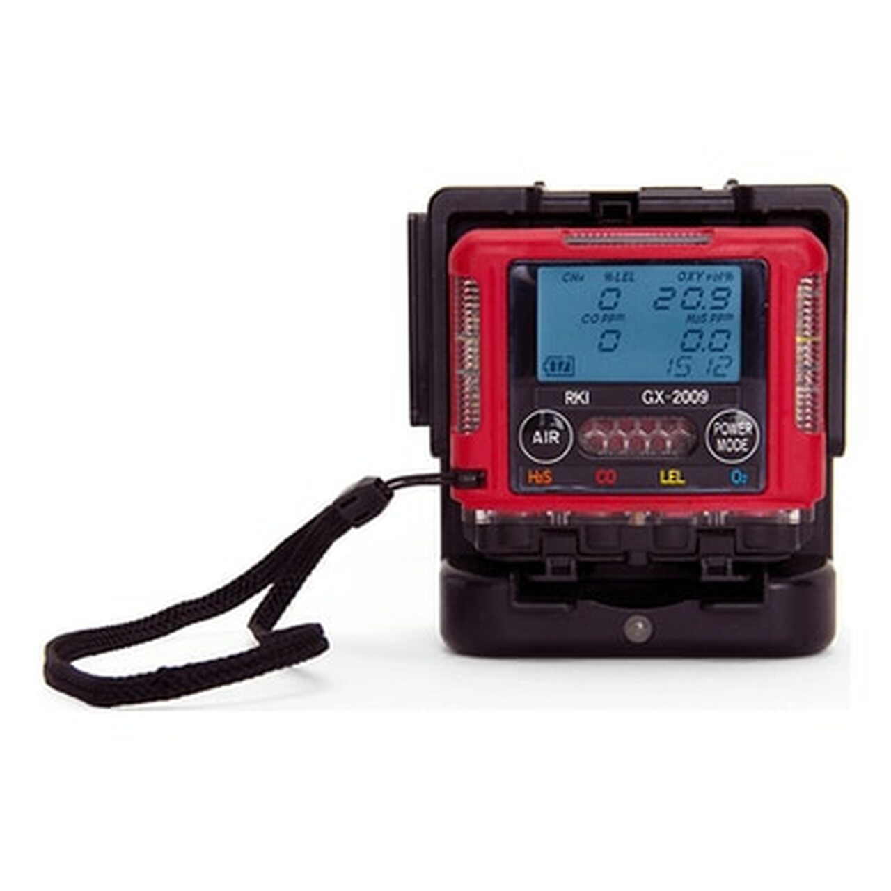 RKI GX-2009 Part#72-0310RKC 3 Gas LEL/O2/H2S Monitor 115/220 VAC Charger