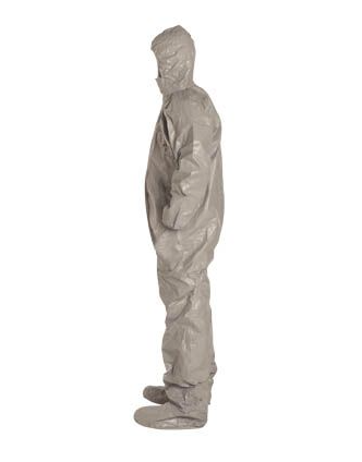 DuPont TF145T Tychem 6000 Coverall. Respirator Fit Hood No Tax & Free Shipping
