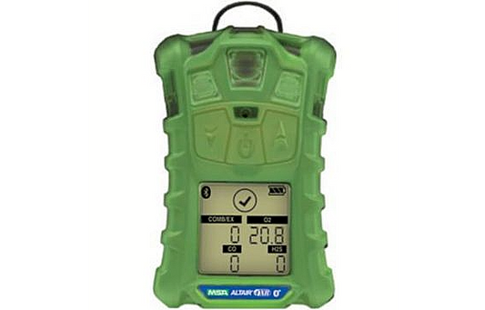Green MSA Altair 10178558 gas monitor on white background