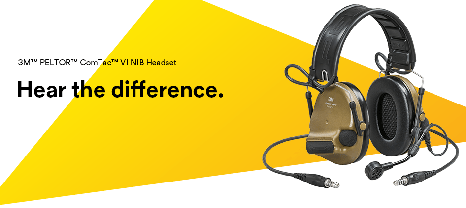 3M™ MT20H682FB-19N CY PELTOR ComTac VI NIB Headset | Free Shipping and No Sales Tax