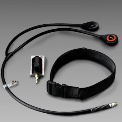 Black and red 3M™ SA-2100 Combination Dual Airline Back-Mounted Adapter Kit on white background