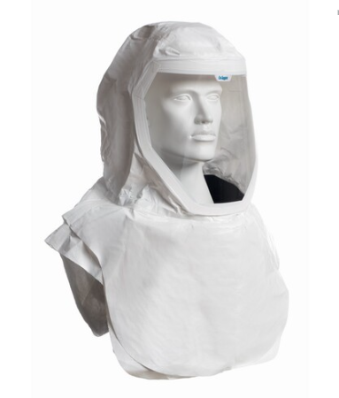 White Draeger 3710774 X-plore Hood for Helmet T4 on white background
