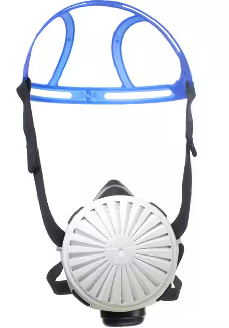 Blue, white, black Draeger R55881 X-Plore 2100 Half Mask EPDM for Particulates on white background