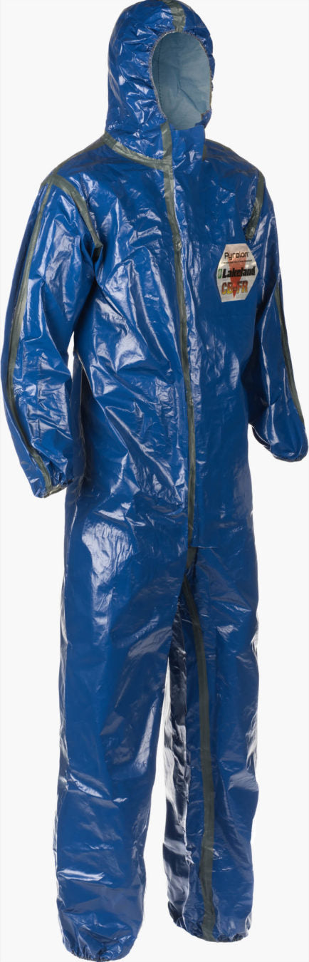 LAKELAND 52132  Pyrolon CBFR Coverall Respirator Fit Hood Elastic Wrist/Ankle
