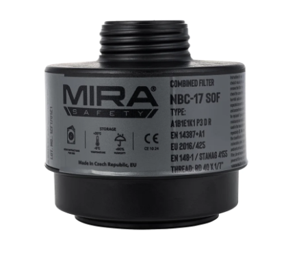 MIRA NBC-17-SOF 40mm Gas Mask Filter - CBRN Protection & NATO Compatible