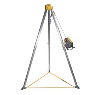 MSA 10163034 Workman Rescuer 50 foot SS Cable Confined Space Entry Kit ...