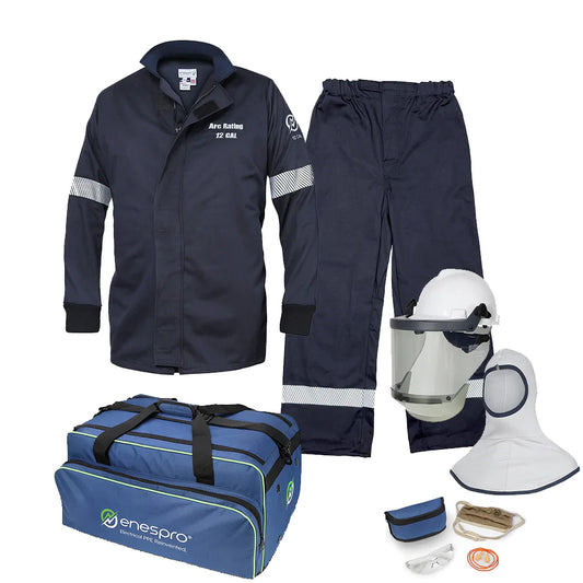 Multi colored on white background National Safety Apparel Enespro EN12KTWUNB02 12 Cal Ultrasoft Arc Flash Kit