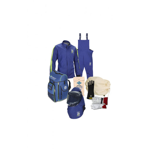 Blue, black, white Enespro National Safety Apparel ENARC40KIT 40 Cal Apex Arc Flash Kit on white background