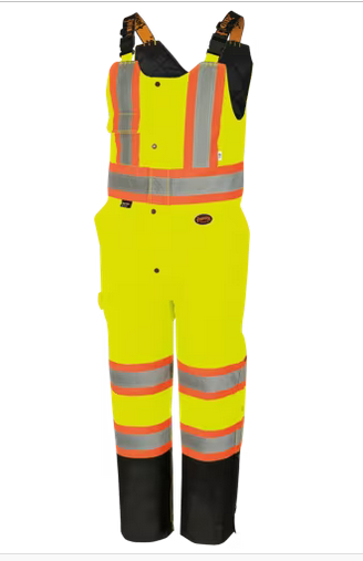 Pioneer Surewerx V1120661U Hi-Vis Quilted Safety Overalls Yellow/Green ...