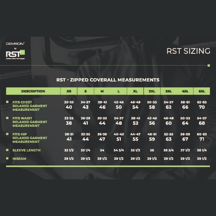 RST Radshield DEMICE DEMRON ICE CBRN Multi Use Protective Suit NO Tax ...