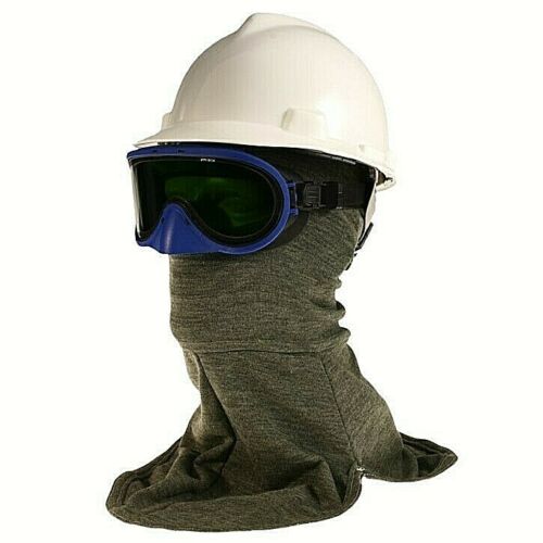 Green balaclava and blue frame goggles Paulson 2131200 on white background